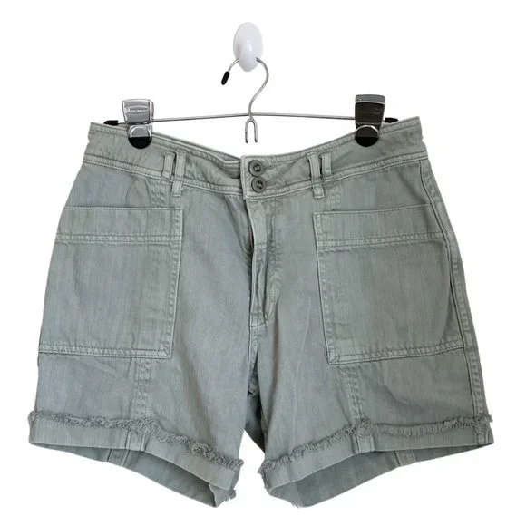 Anthropologie Green Wilder Utility Shorts Size 28 - Picture 2 of 10